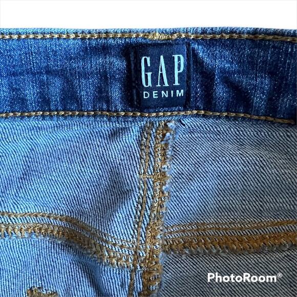 Gap True Skinny Ankle Jeans In Medium Destroy- Size 28R - Picture 4 of 13